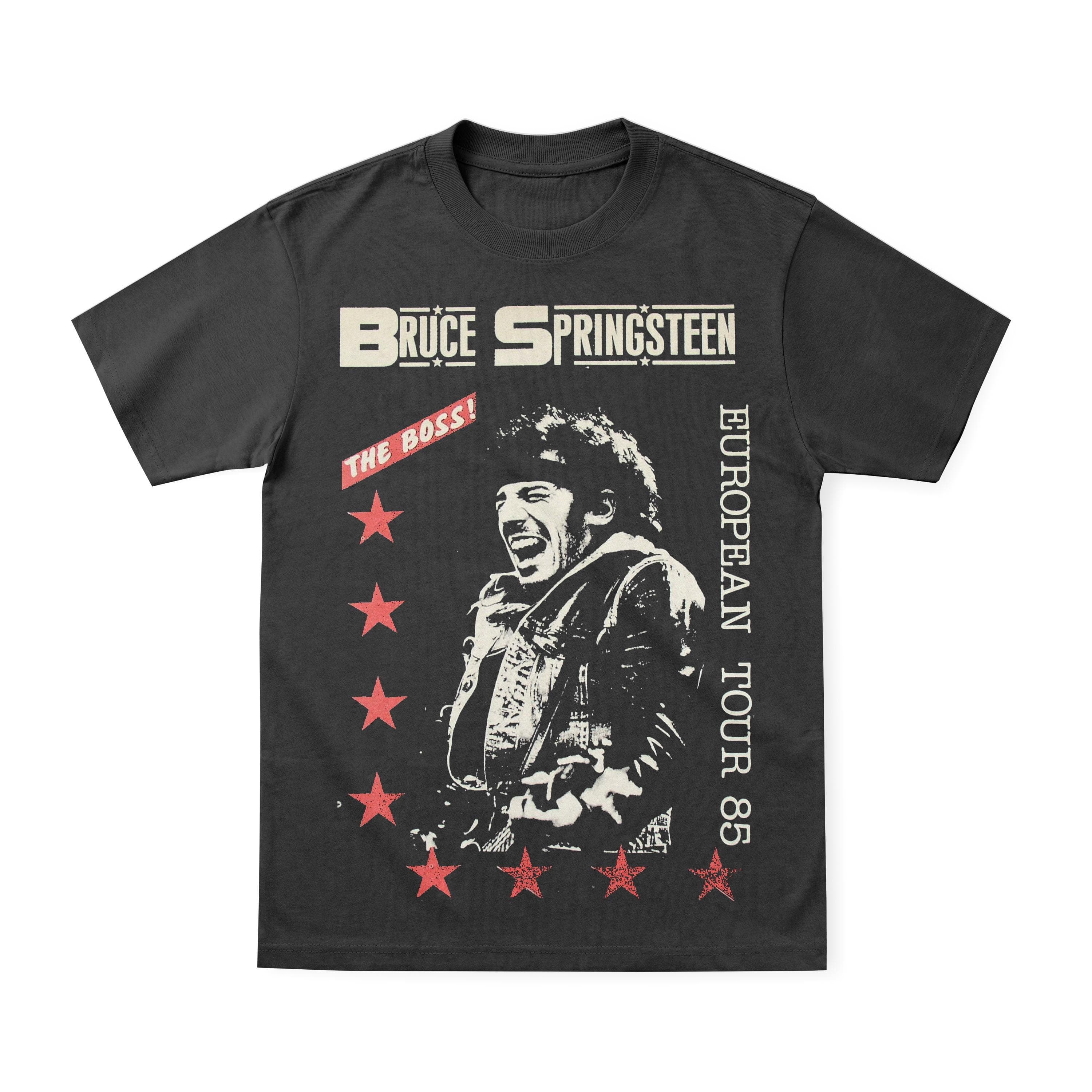 Bruce Springsteen 1985 European Tour | Premium Heavyweight Shirt - Image 1