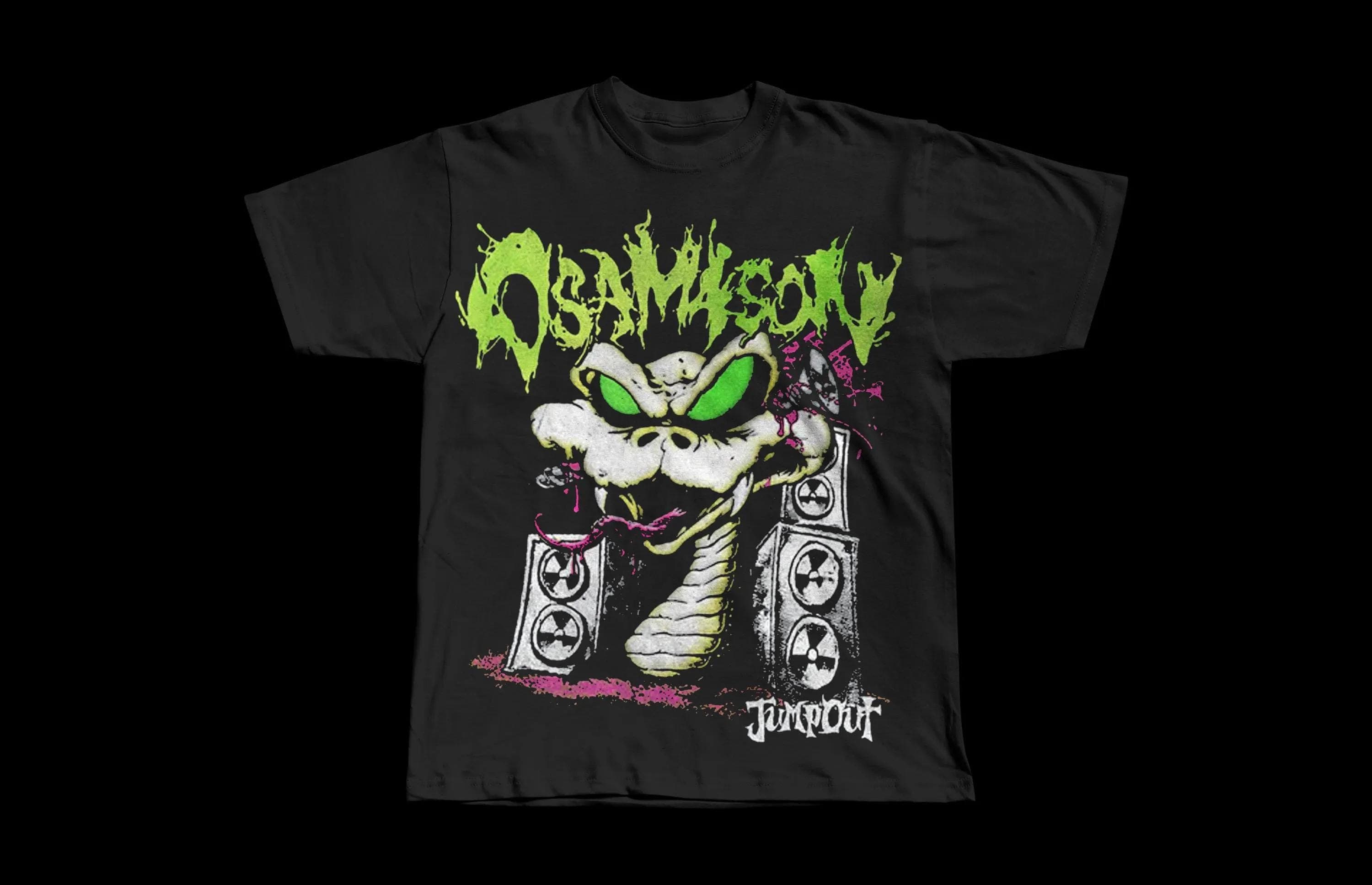 OsamaSon Psykotic Heavyweight T-Shirt | 100% Cotton Streetwear Fit - Image 1