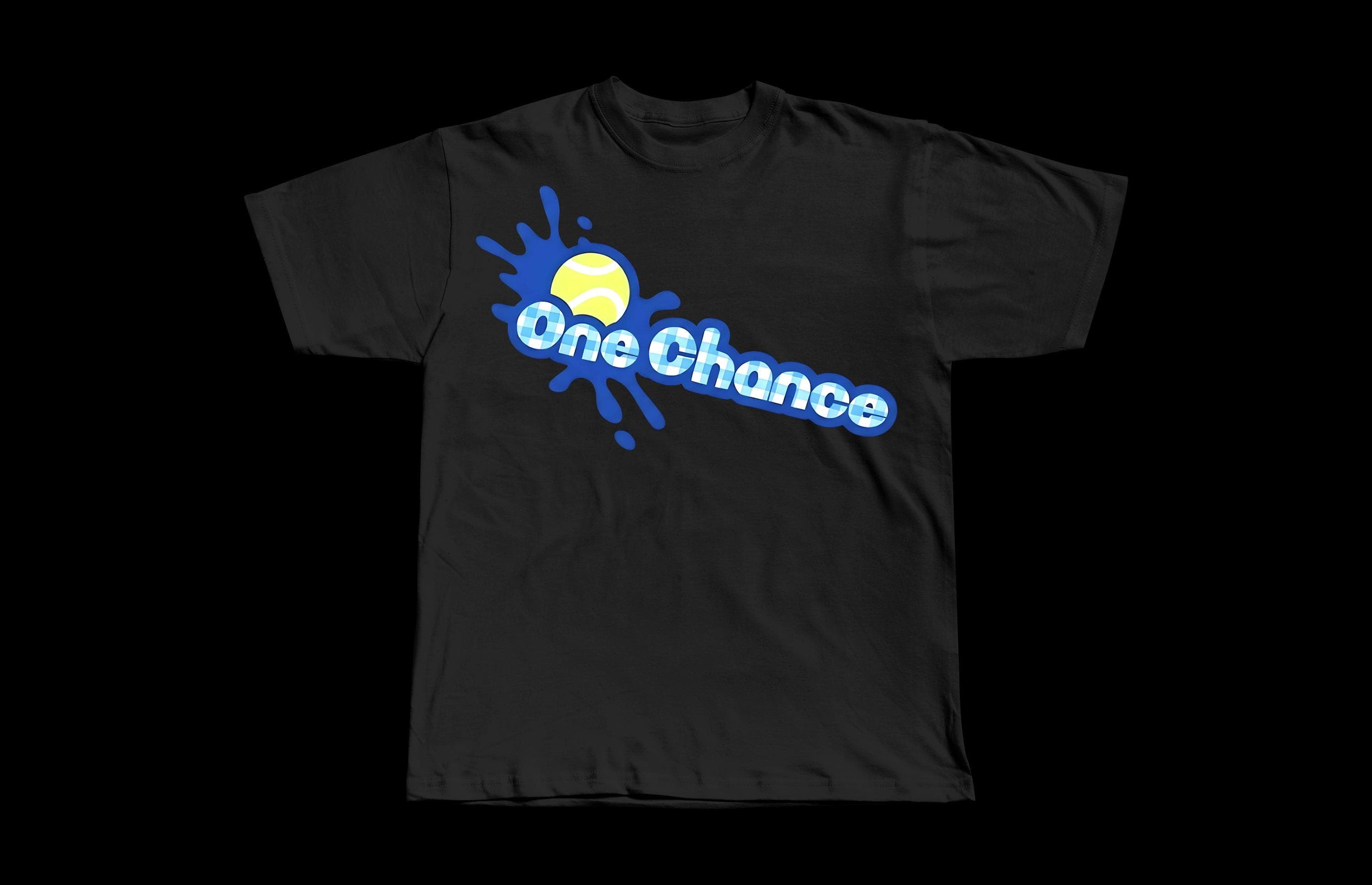 One Chance Tennis Tour T-Shirt | Heavyweight Cotton Tee - Image 1