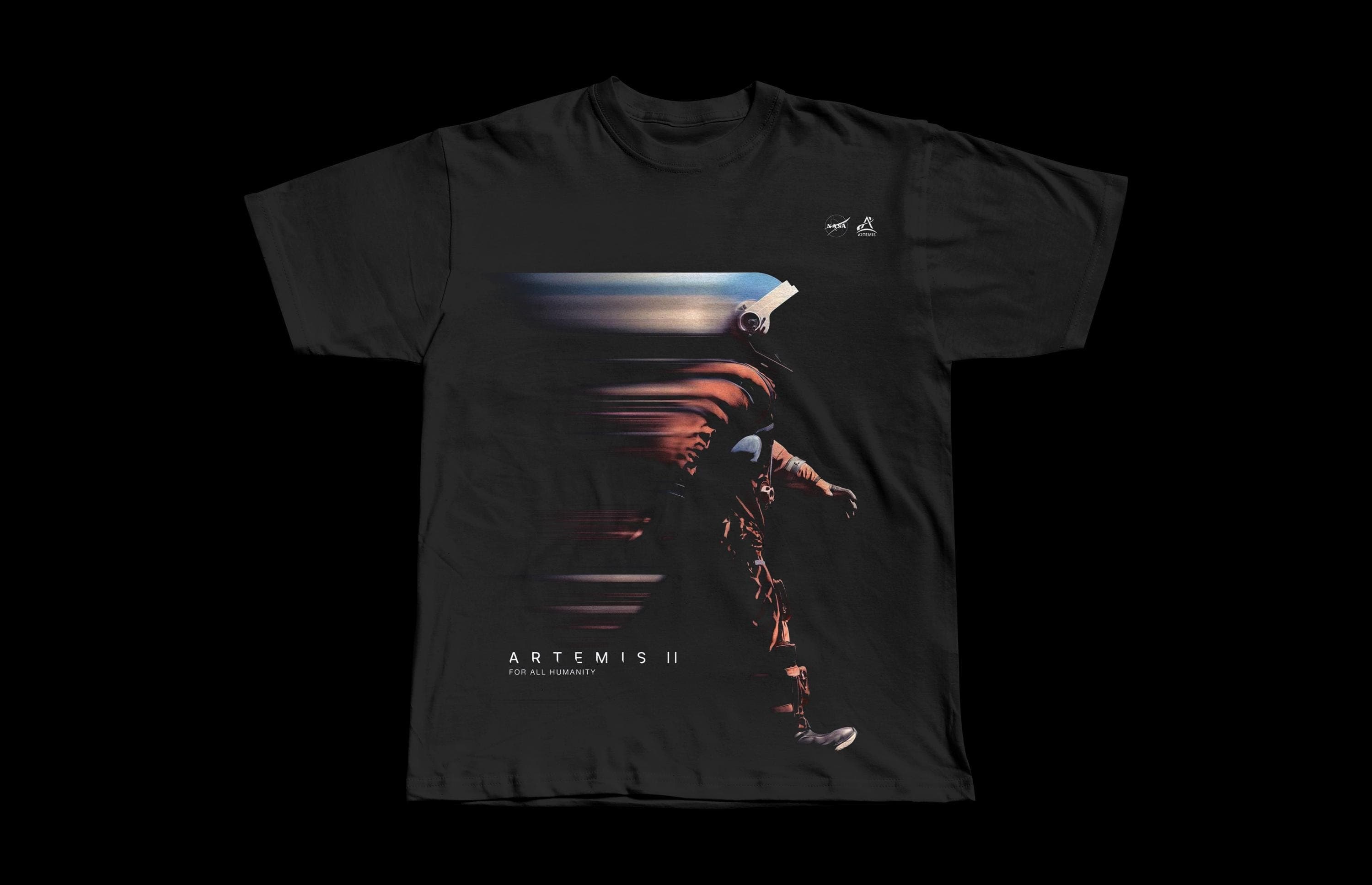 NASA Artemis II Mission Shirt | Heavyweight Cotton Astronaut Graphic Tee - Image 1