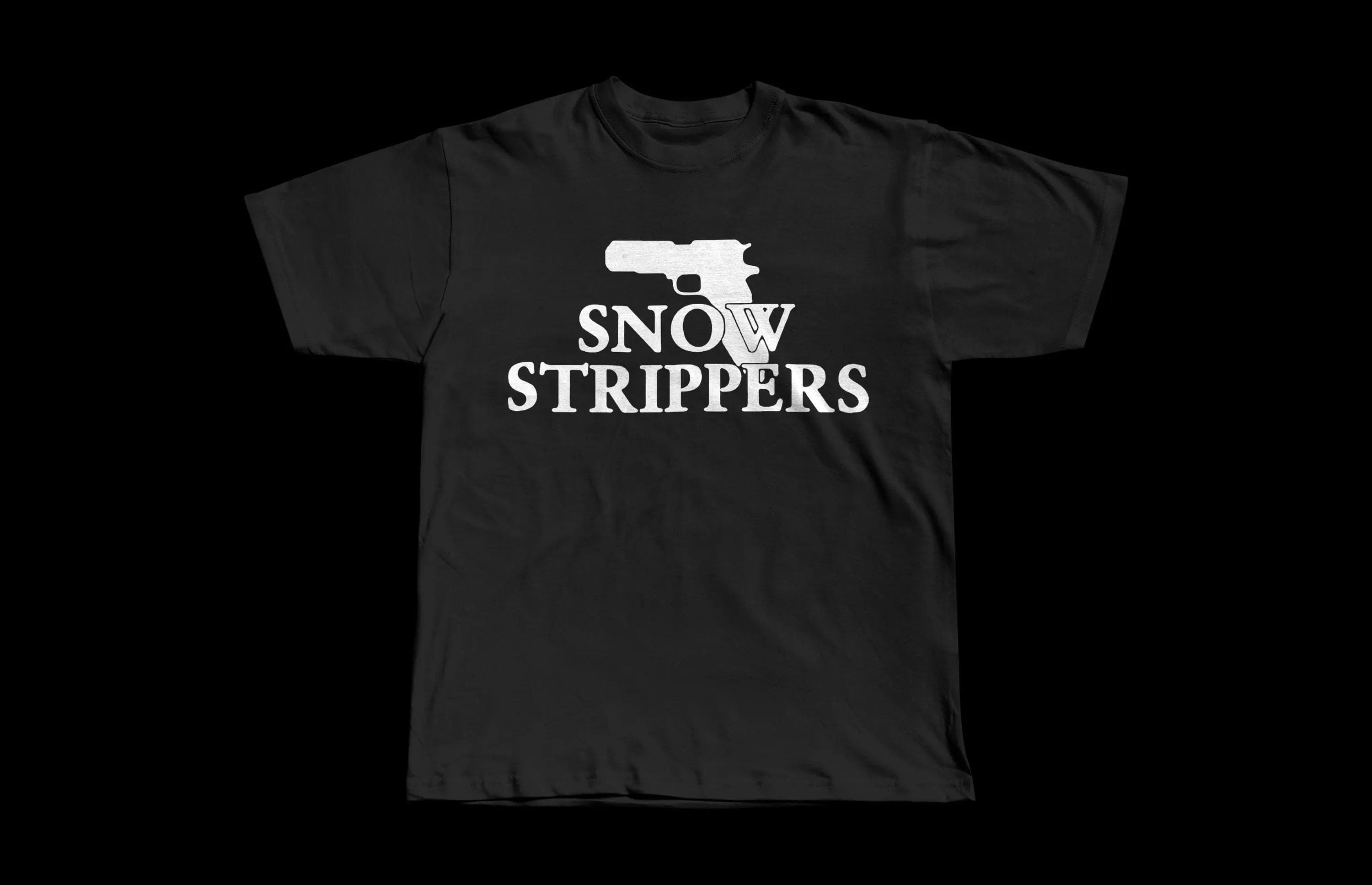Snow Strippers Gun Tee | Premium Heavyweight - Image 1