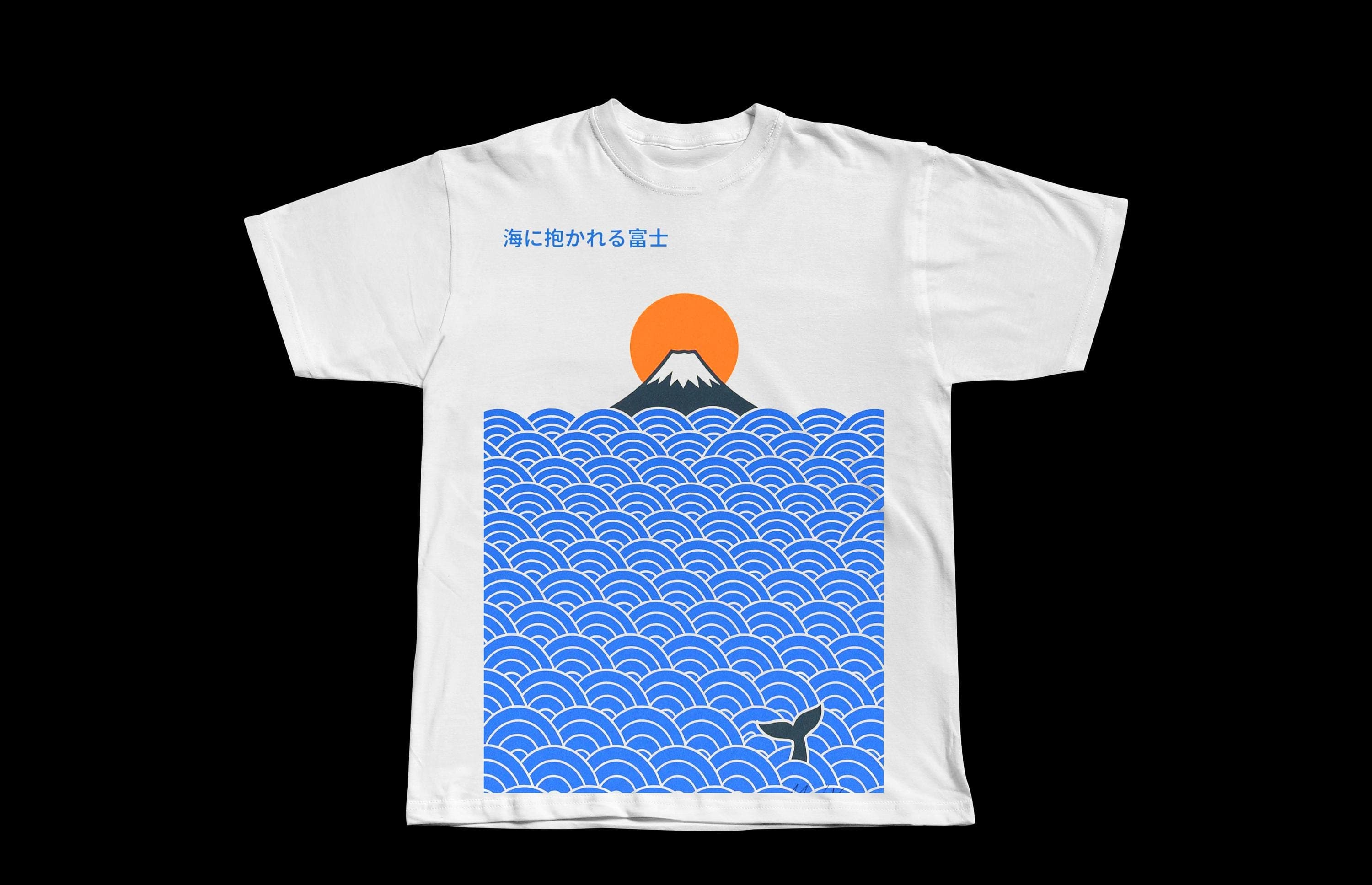 Mount Fuji Sea Wave Graphic Tee | Japanese Inspired Streetwear Shirt - Image 1