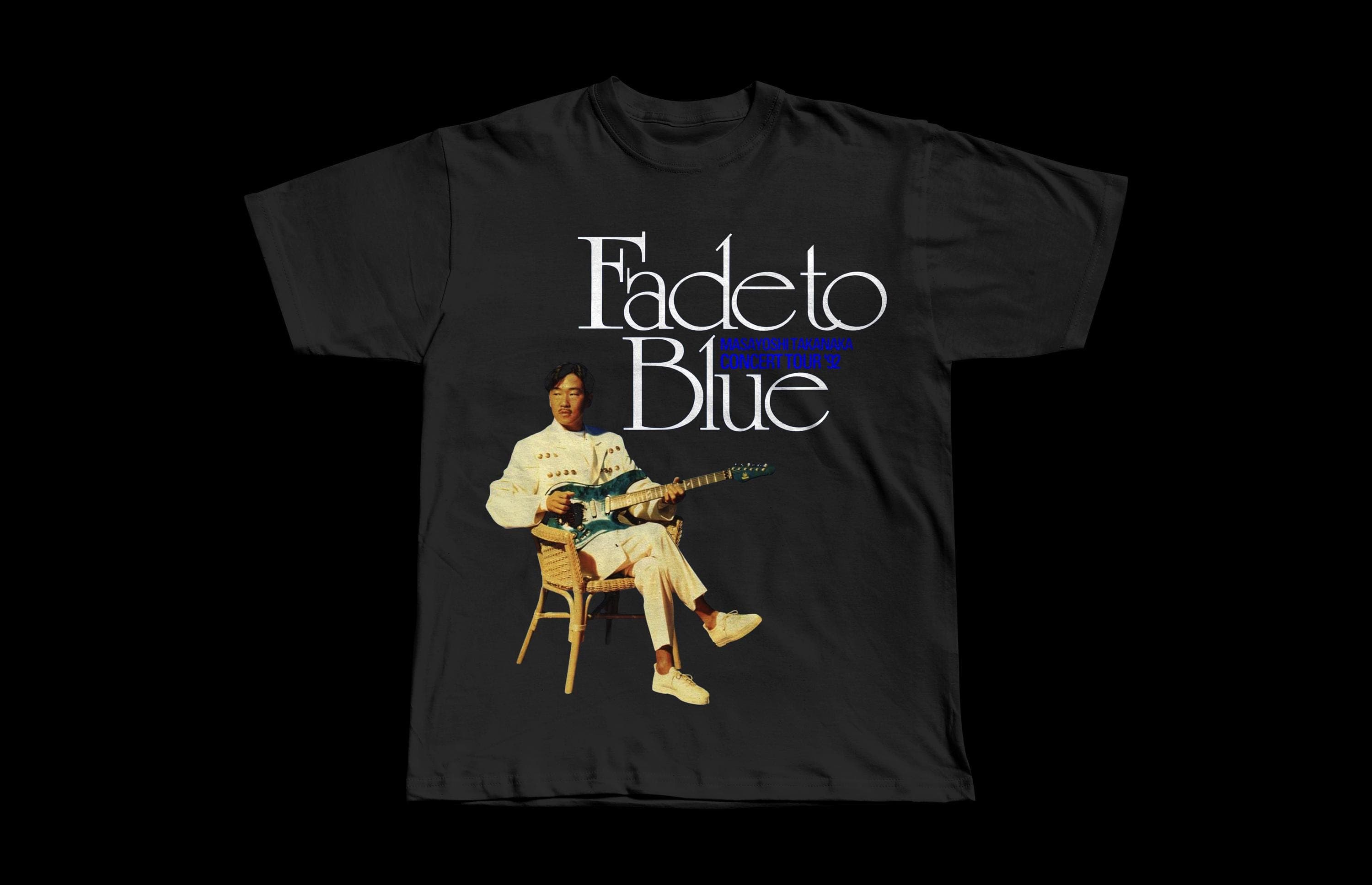 Masayoshi Takanaka Fade To Blue 1992 Concert Tee | Heavyweight Cotton Streetwear - Image 1