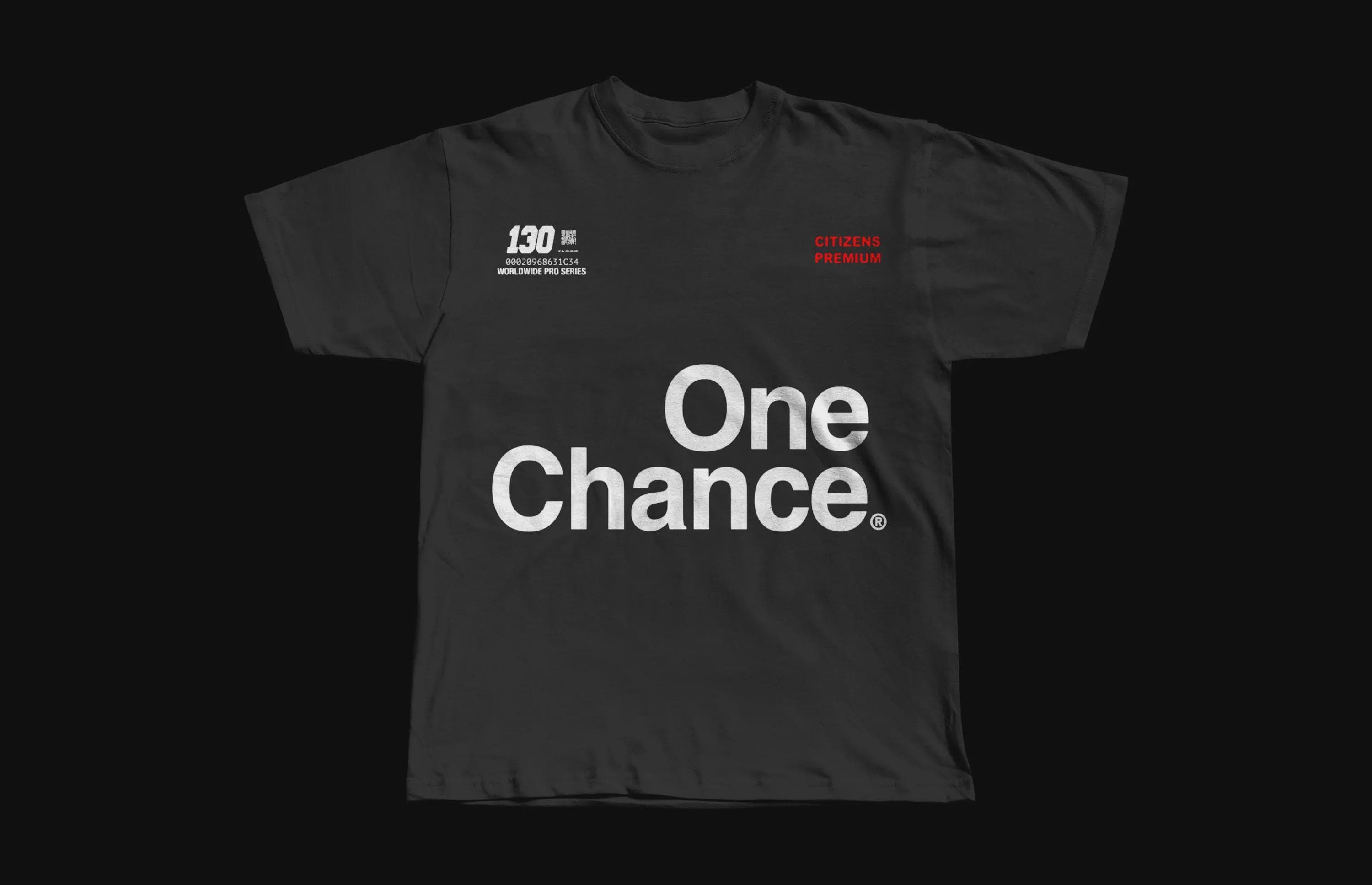 Xaviersobased One Chance Tee | 130 World Heavyweight Cotton - Image 1