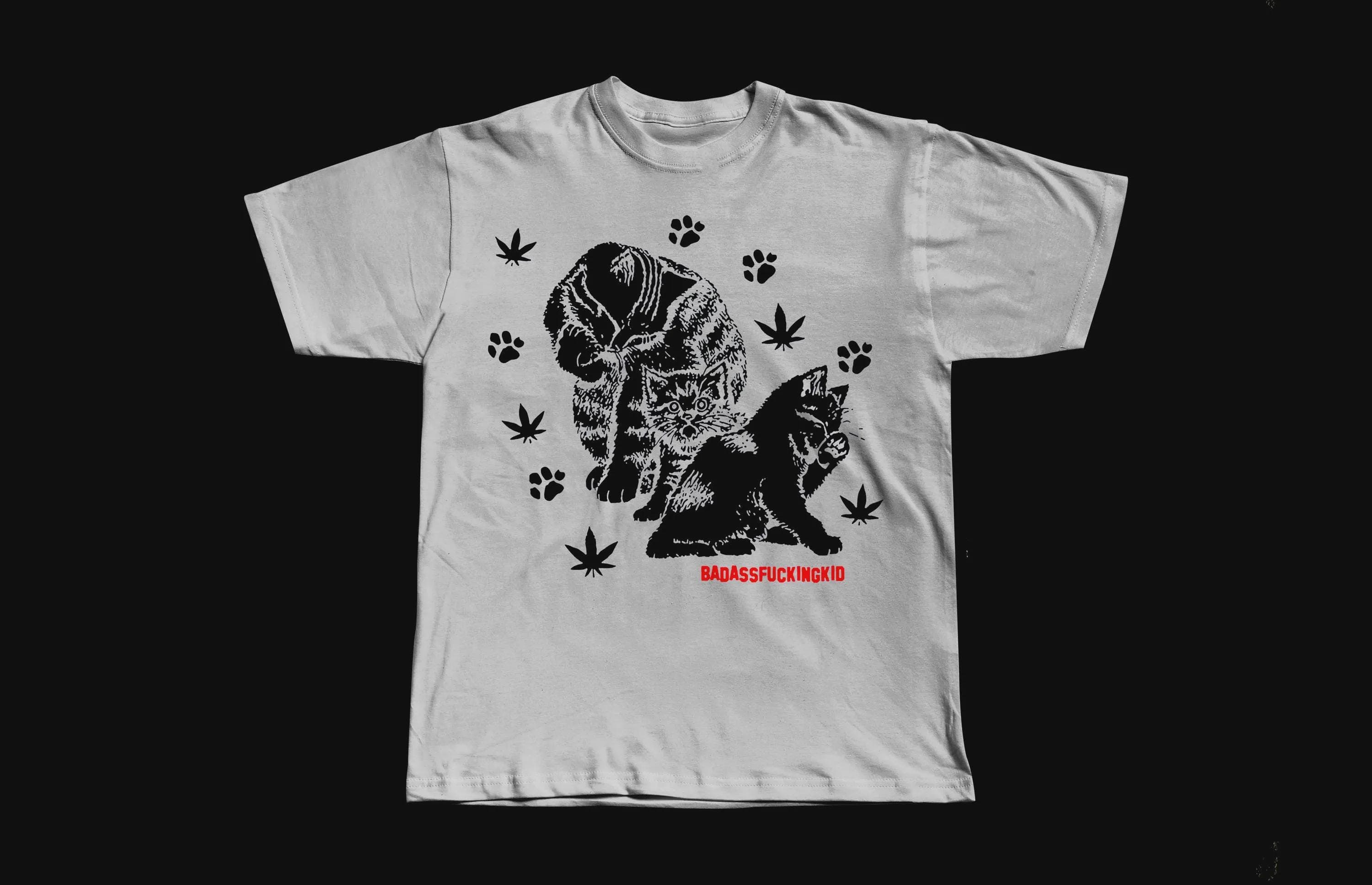 Nettspend Invert Tour Stony Cat T-Shirt | Heavyweight Cotton Streetwear Fit - Image 1