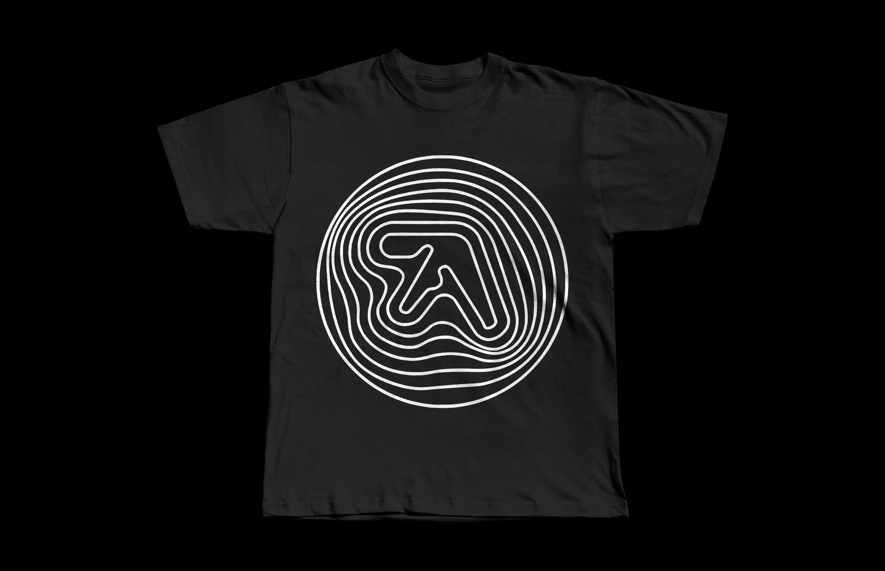 2014 Aphex Twin | Heavyweight Black Tee - Image 1