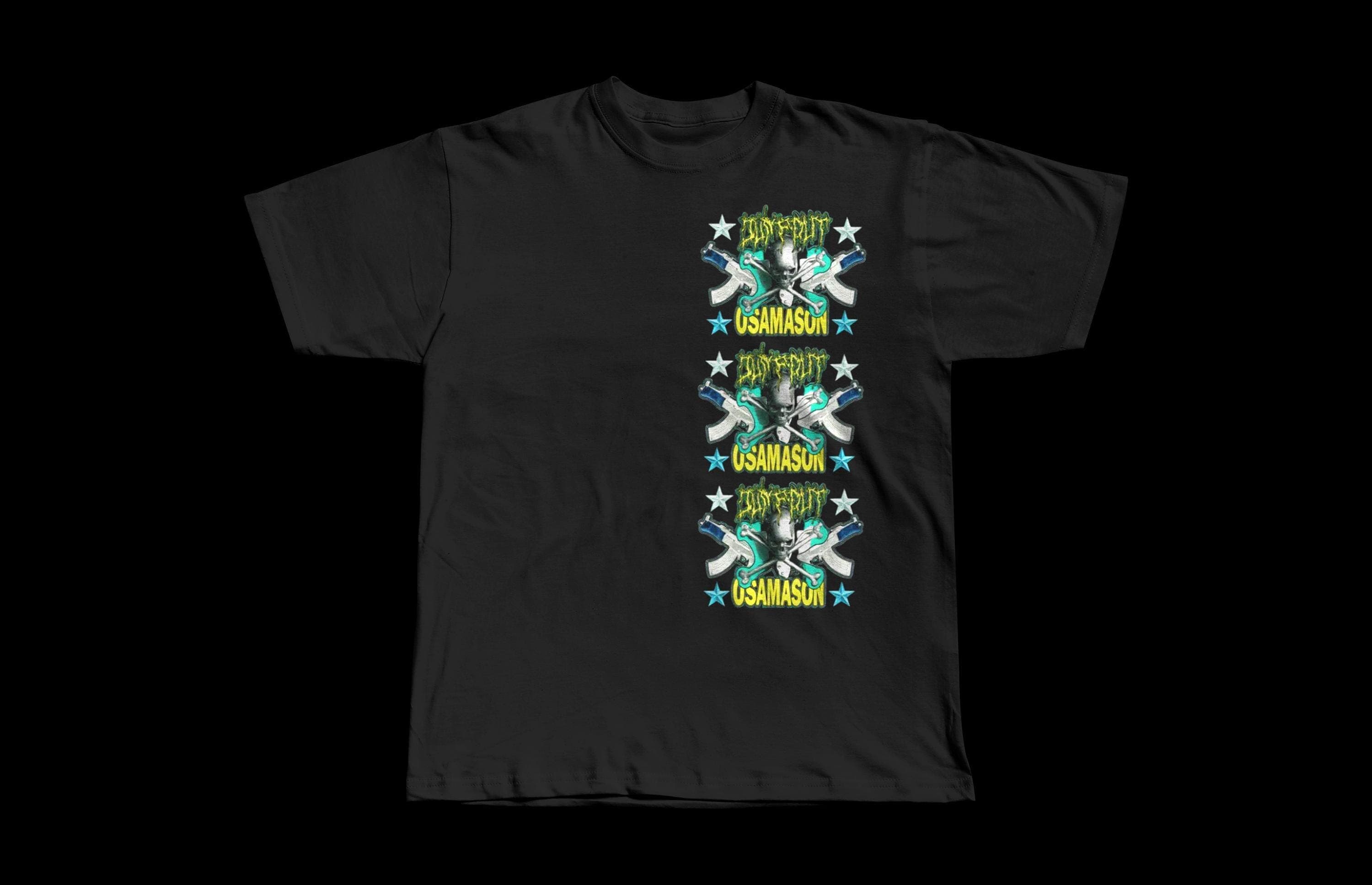 OsamaSon Going Dumb Tour | Heavyweight Black Tee - Image 1