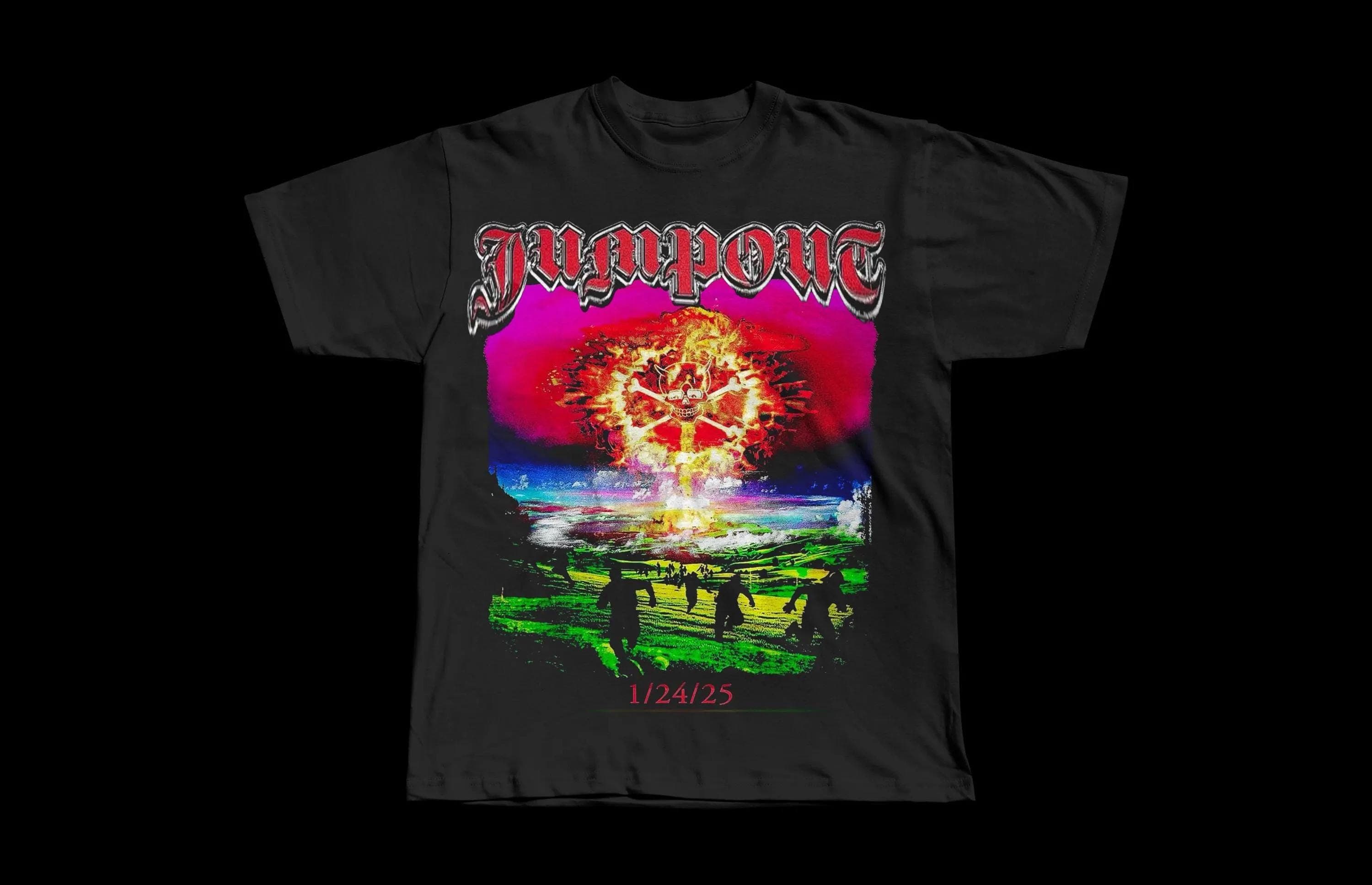 OsamaSon "Jumpout" | Heavyweight Black Tee - Image 1