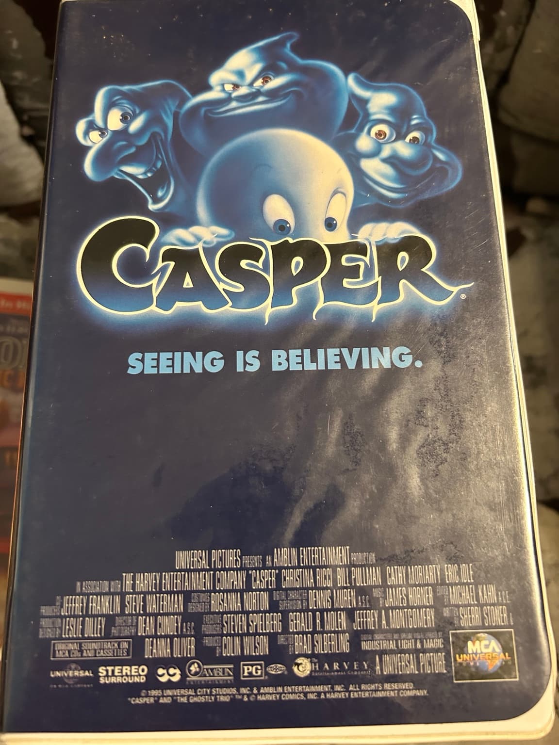 Kids VHS Movie Lot 8 Tapes – Casper, Stuart Little, Thomas, Spirit & More - Thumbnail 3
