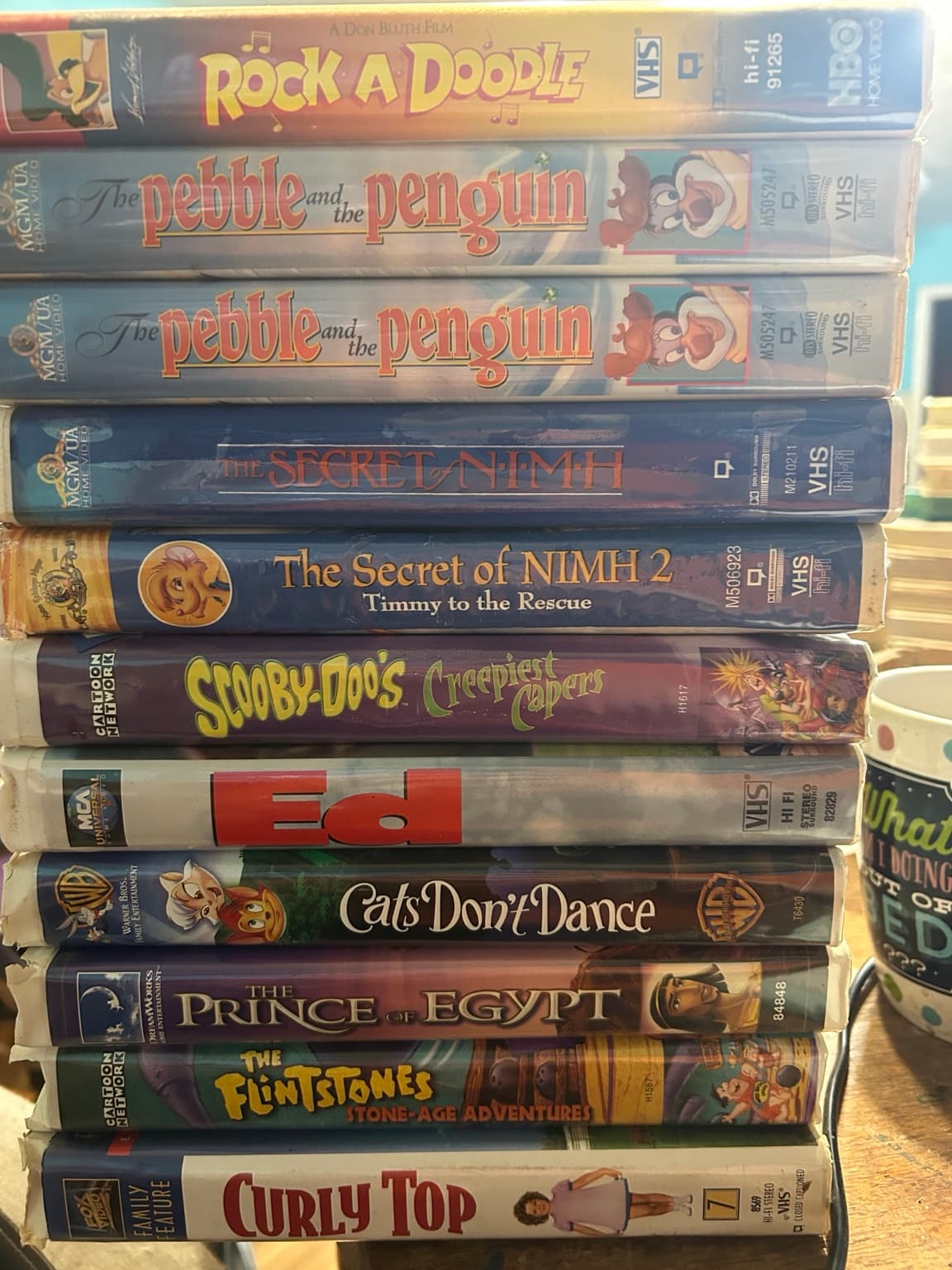 Kids Family VHS Lot 10 Tapes – Prince of Egypt, Scooby-Doo, Secret of NIMH & More - Image 1