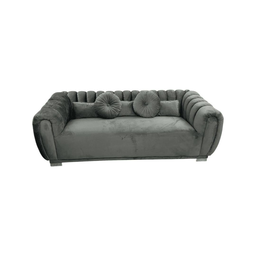 Everly Quinn Byrd Velvet 2-Piece Sofa Set - Thumbnail 9