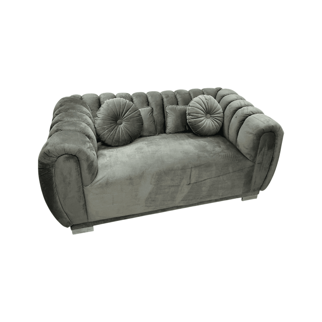 Everly Quinn Byrd Velvet 2-Piece Sofa Set - Thumbnail 8