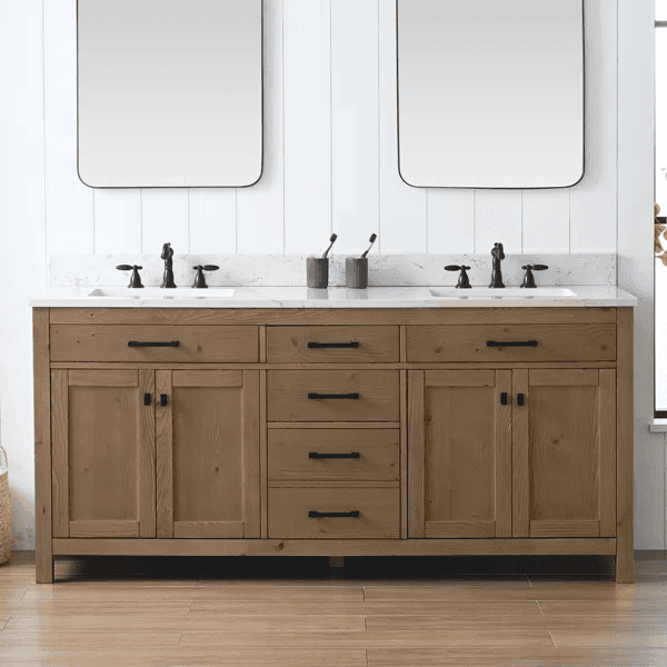 Breakwater Bay Ajiya 72" Double Bathroom Vanity Set - Image 1