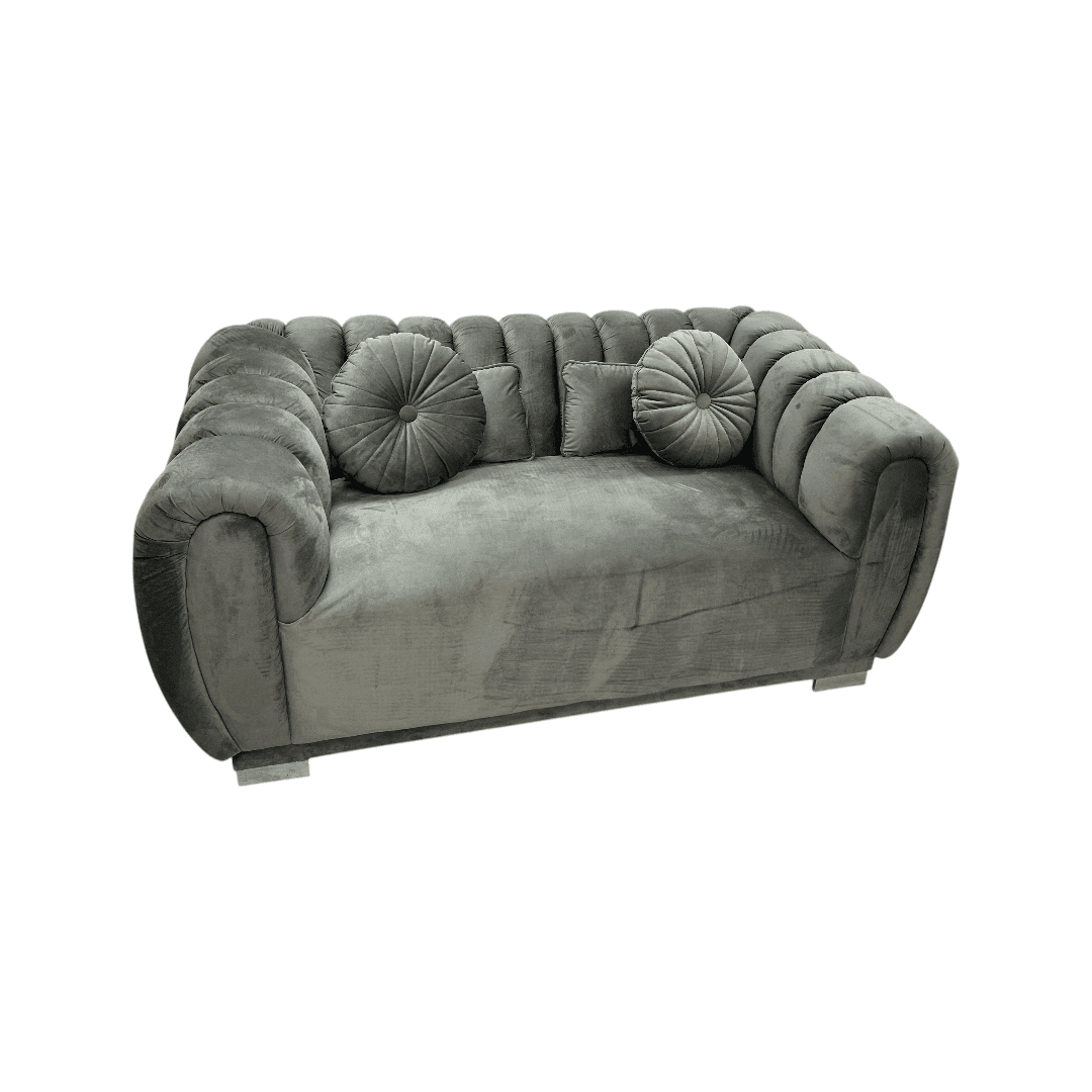 Everly Quinn Byrd Velvet 2-Piece Sofa Set - Thumbnail 7