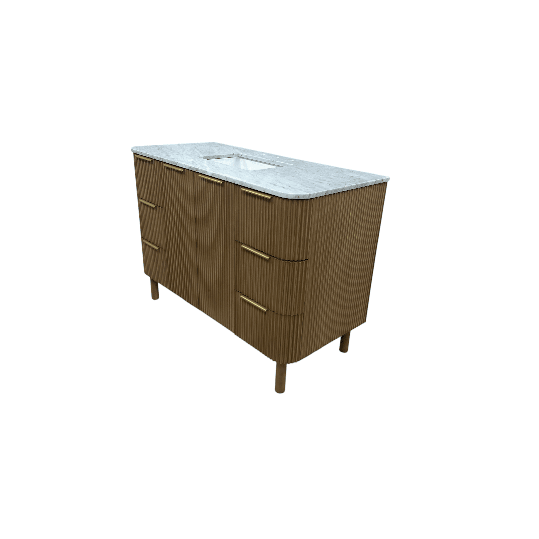 Highbury Furnishings Kensington 48" Bathroom Vanity in Fluted Birch - Thumbnail 8