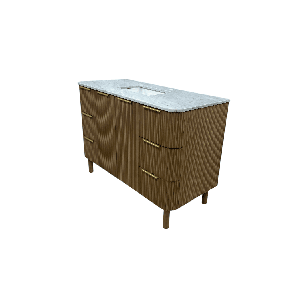 Highbury Furnishings Kensington 48" Bathroom Vanity in Fluted Birch - Thumbnail 7
