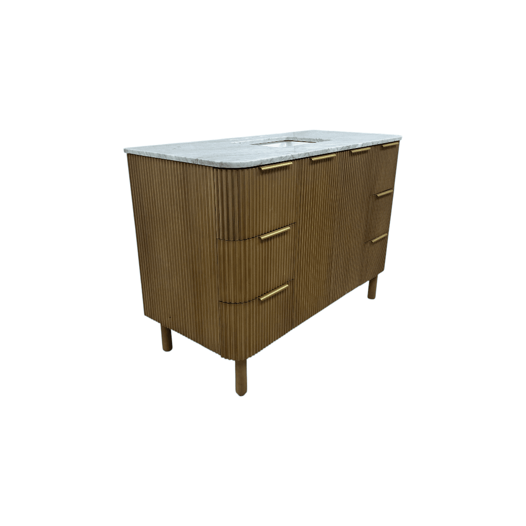 Highbury Furnishings Kensington 48" Bathroom Vanity in Fluted Birch - Thumbnail 11