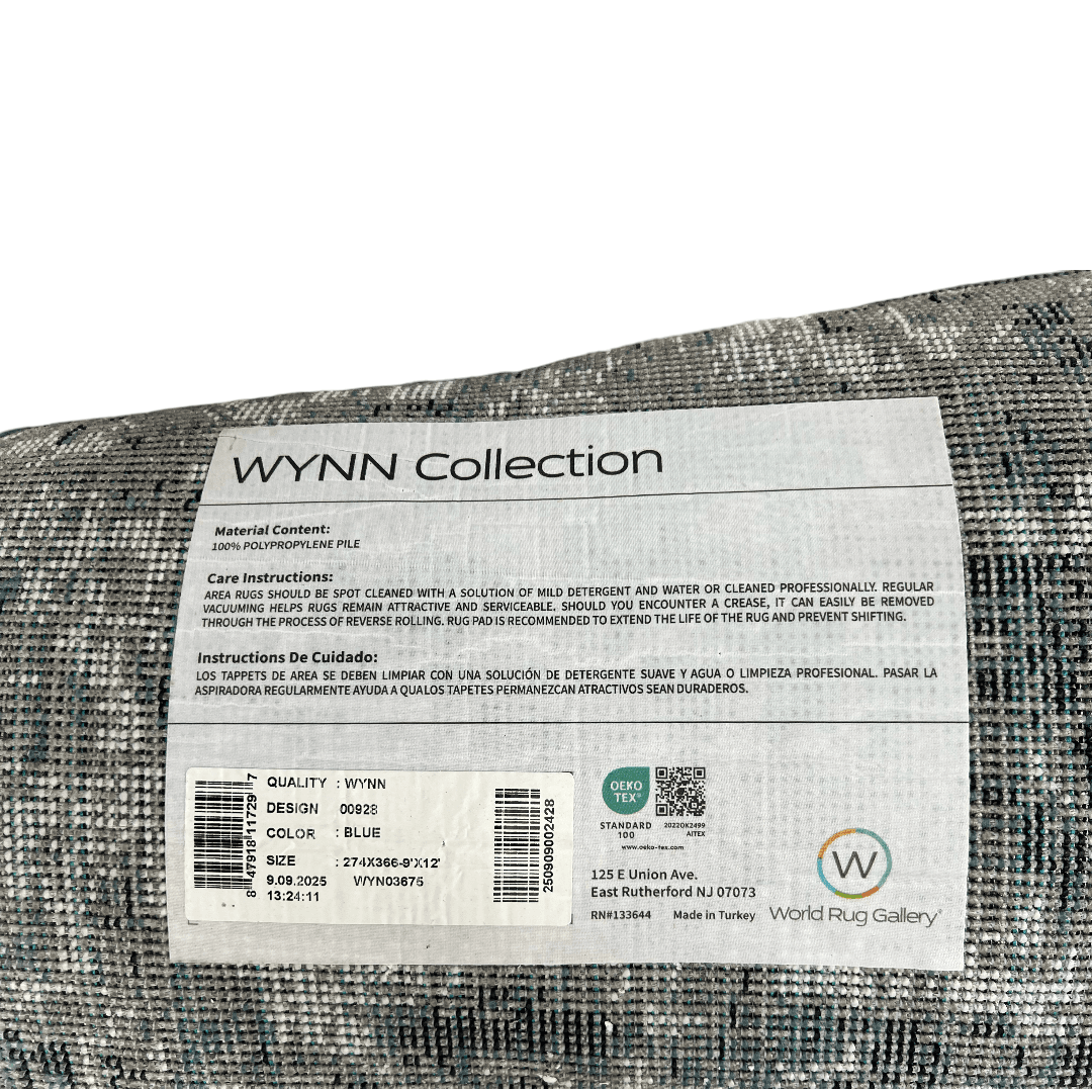 World Rug Gallery Wynn Blue Area Rug - Thumbnail 11