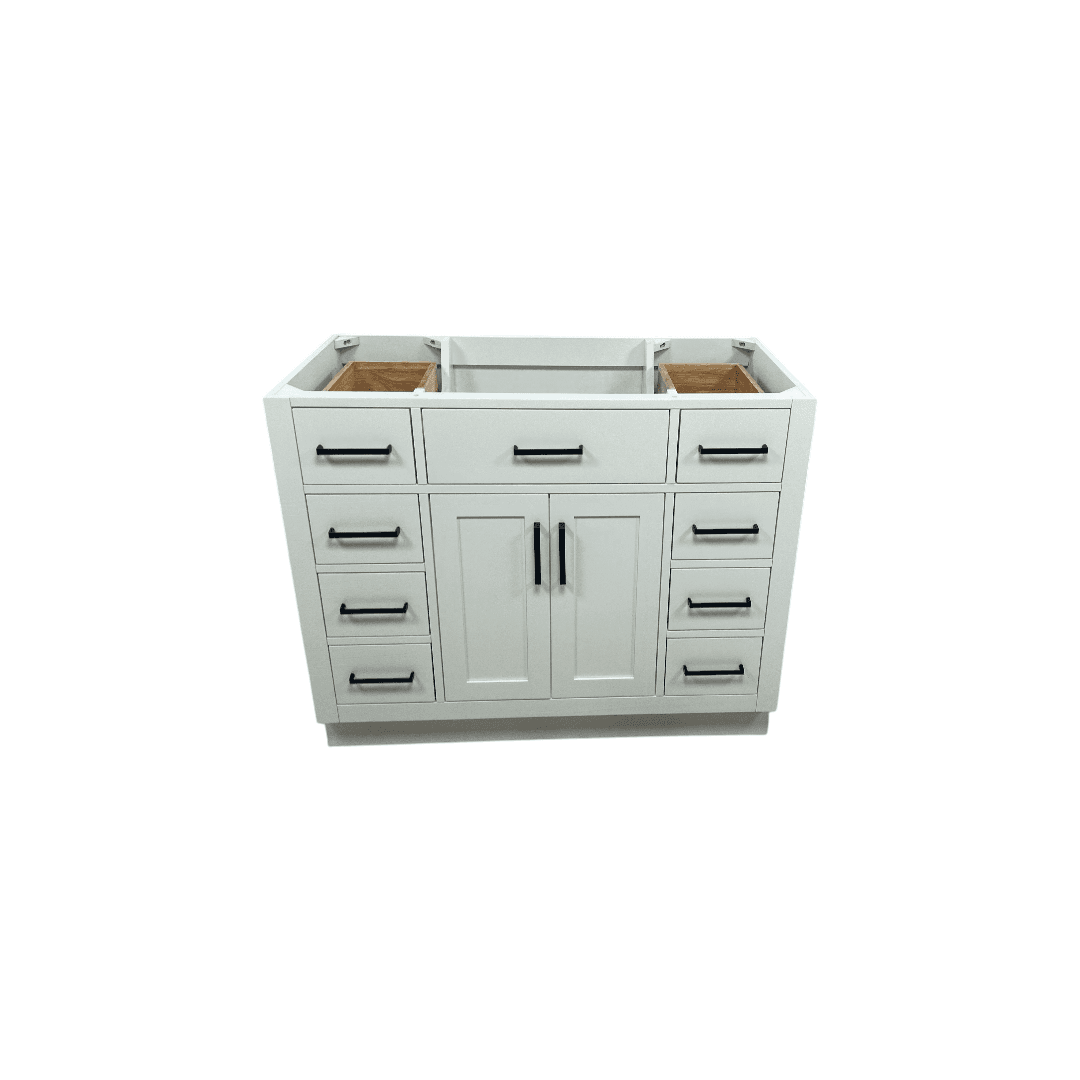 Winston Porter Osoria Solid Wood Single Bathroom Vanity Base Cabinet Without Top - Thumbnail 4