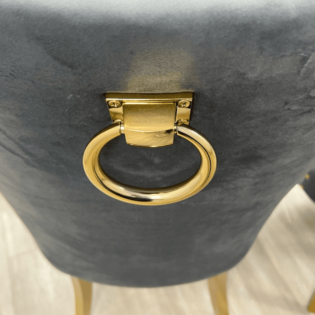 Rosdorf Park Upholstered Dining Chairs, Tufted Back Design With Stainless Steel Leg (Set of 6) - Thumbnail 10