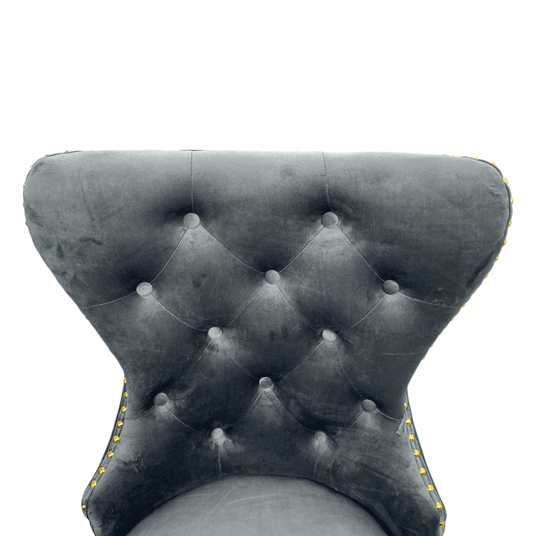 Rosdorf Park Upholstered Dining Chairs, Tufted Back Design With Stainless Steel Leg (Set of 6) - Thumbnail 12