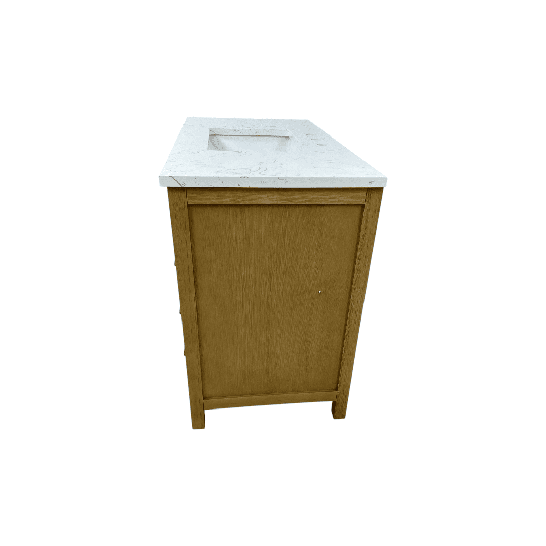 Sudio Design Logan 42″ Sand Vanity with Carrara White Top - Thumbnail 13