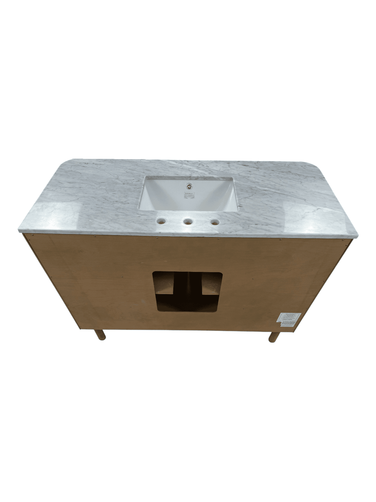 Highbury Furnishings Kensington 48" Bathroom Vanity in Fluted Birch - Thumbnail 14