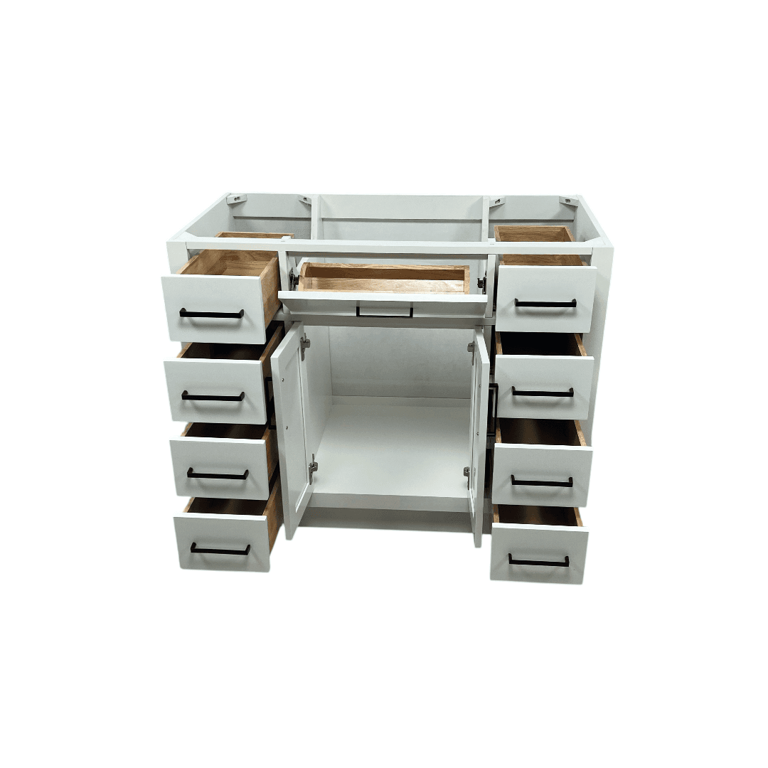 Winston Porter Osoria Solid Wood Single Bathroom Vanity Base Cabinet Without Top - Thumbnail 14