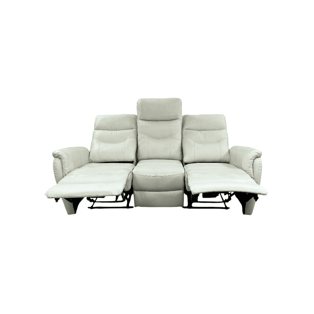 Latitude Run Viradis Genuine Leather Zero Clearance Recliner Power Reclining Sofa With USB Port, Modern 3 Seater Recliner Couch - Thumbnail 5