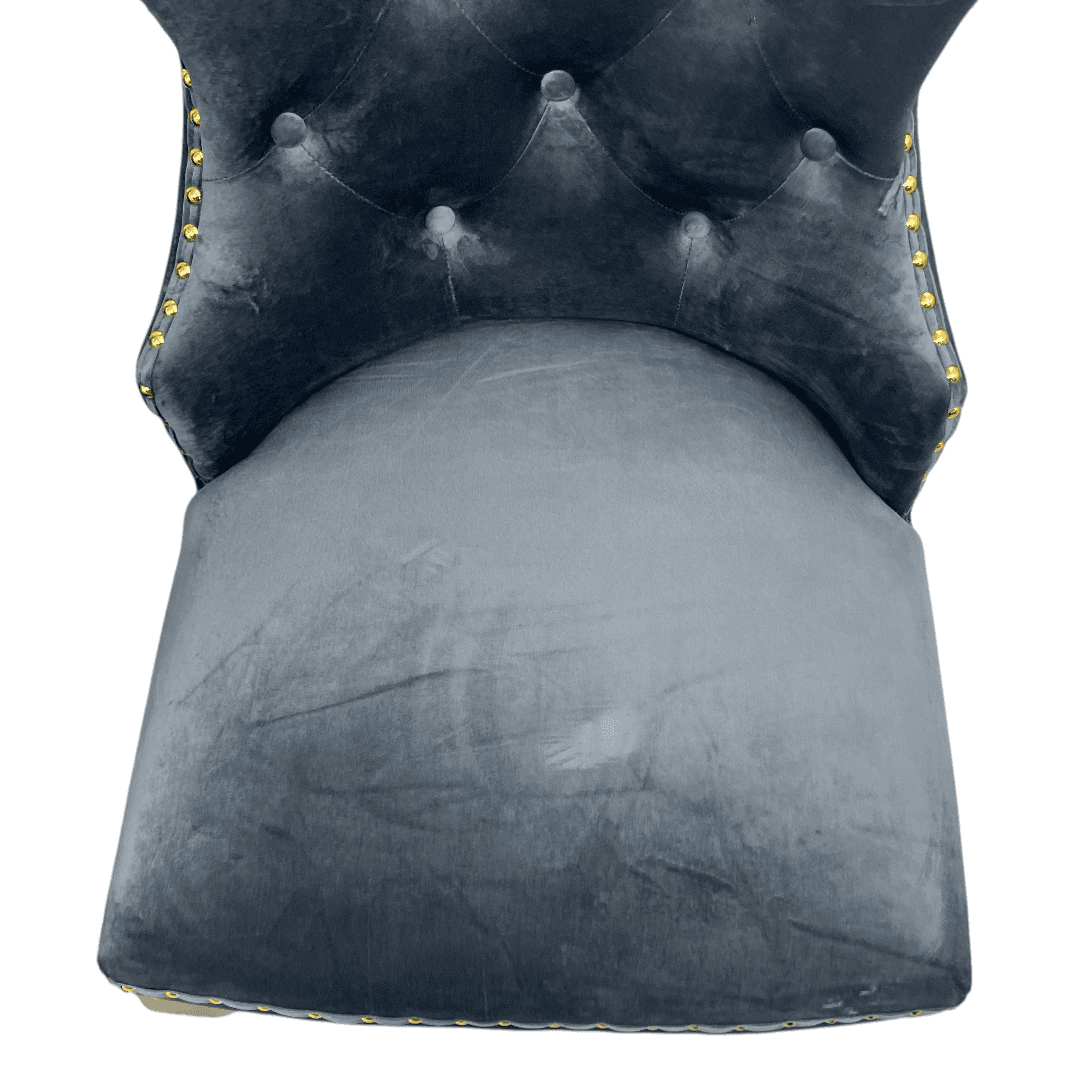 Rosdorf Park Upholstered Dining Chairs, Tufted Back Design With Stainless Steel Leg (Set of 6) - Thumbnail 13