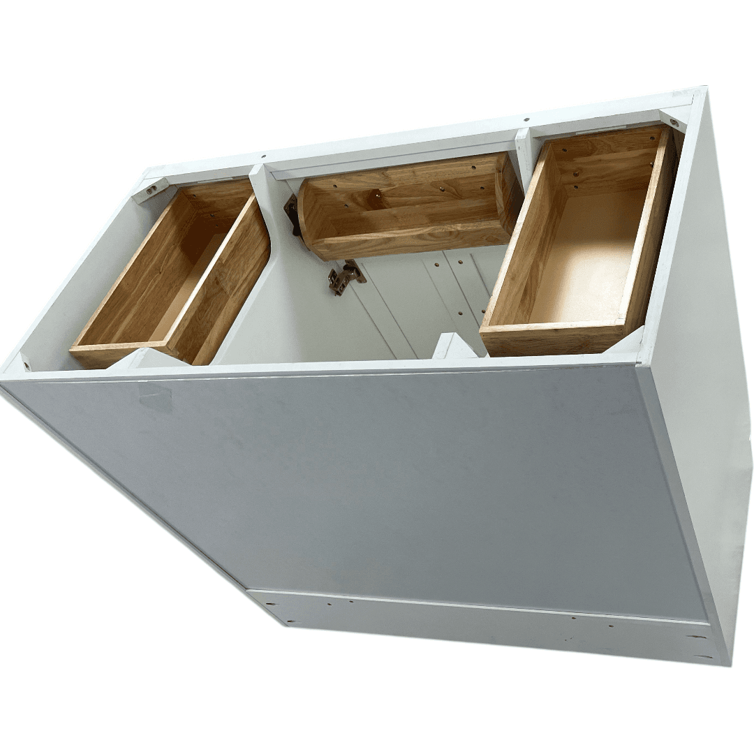 Winston Porter Osoria Solid Wood Single Bathroom Vanity Base Cabinet Without Top - Thumbnail 15