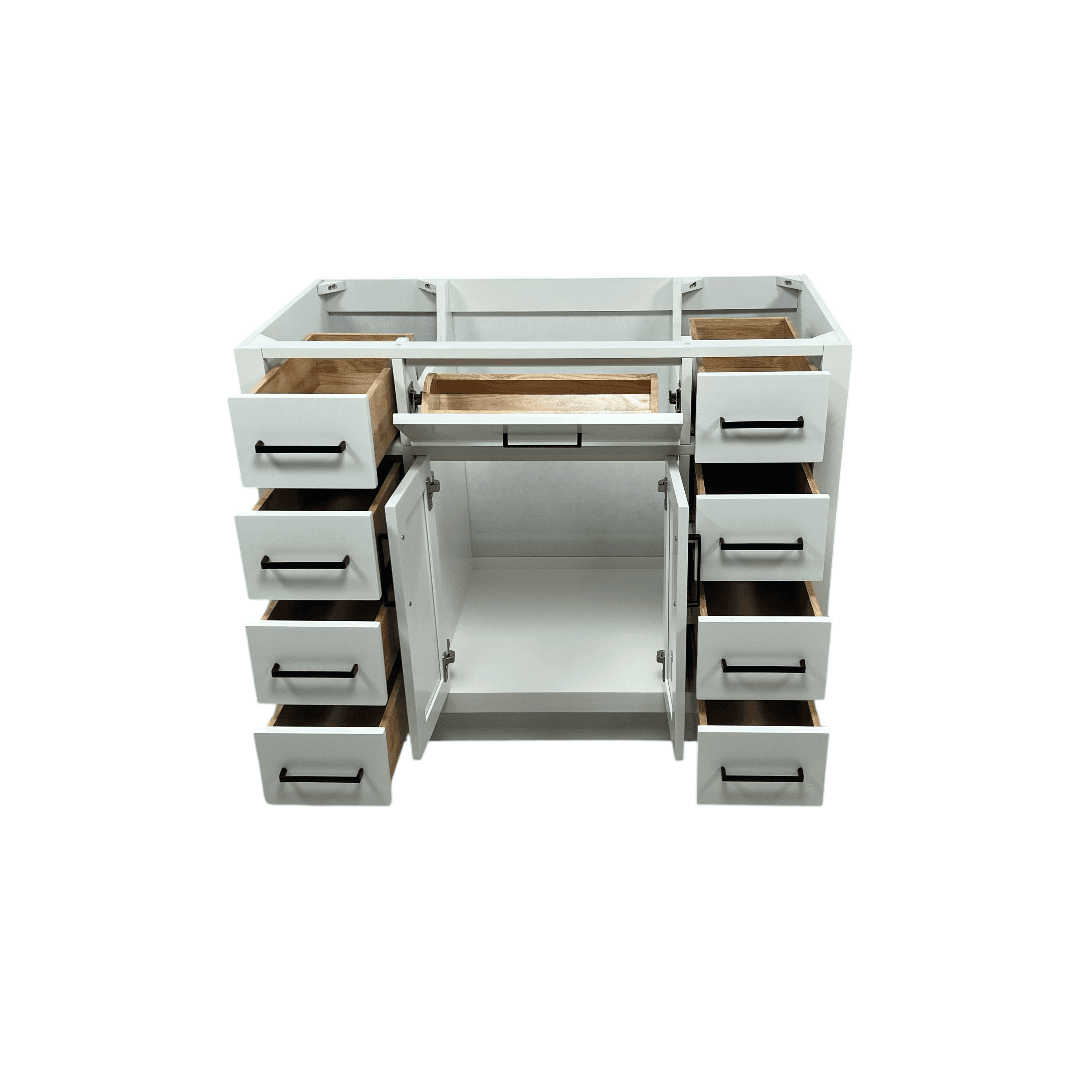 Winston Porter Osoria Solid Wood Single Bathroom Vanity Base Cabinet Without Top - Thumbnail 13