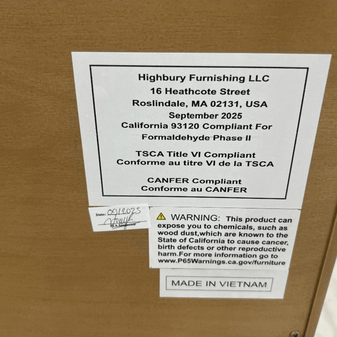 Highbury Furnishings Kensington 48" Bathroom Vanity in Fluted Birch - Thumbnail 15