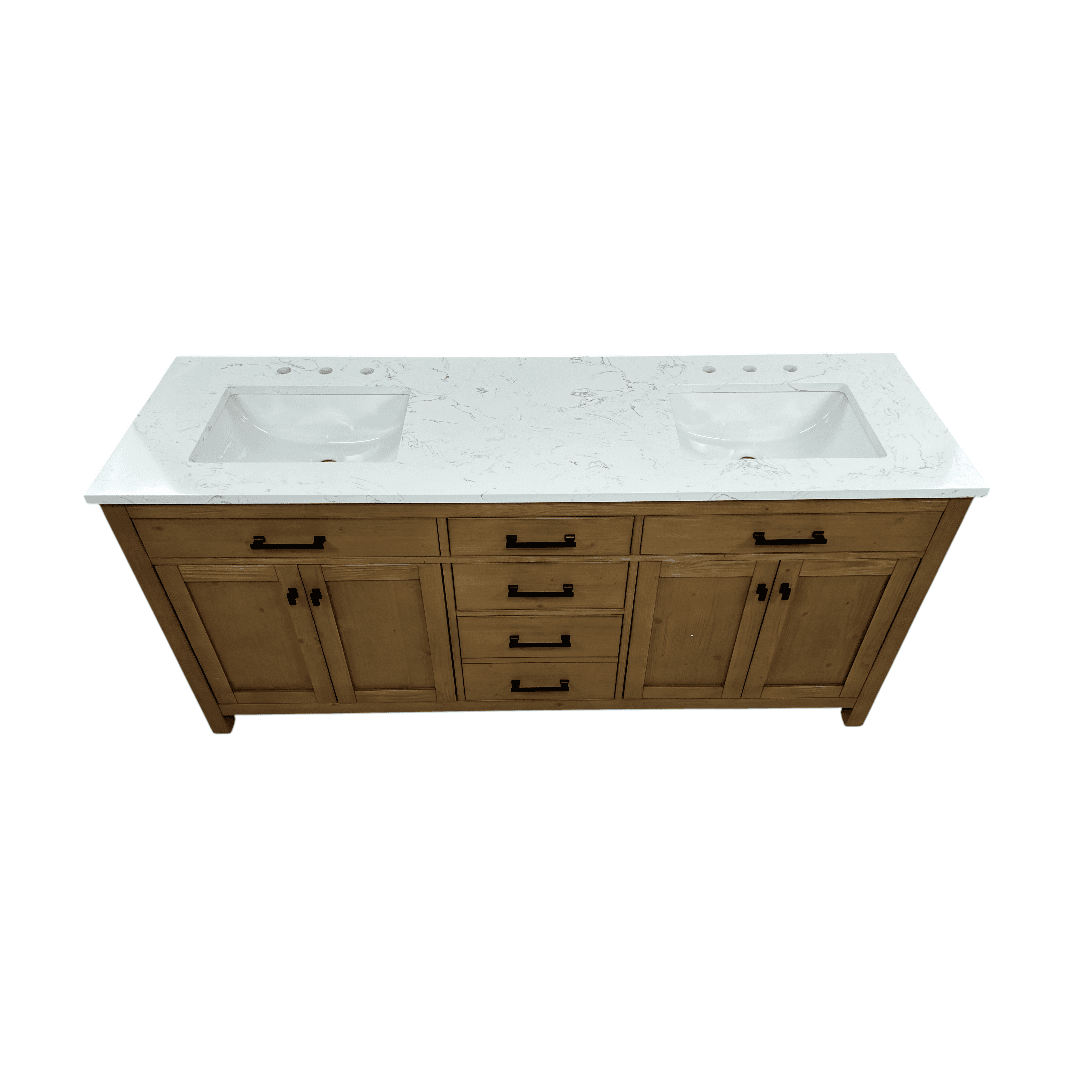 Breakwater Bay Ajiya 72" Double Bathroom Vanity Set - Thumbnail 11