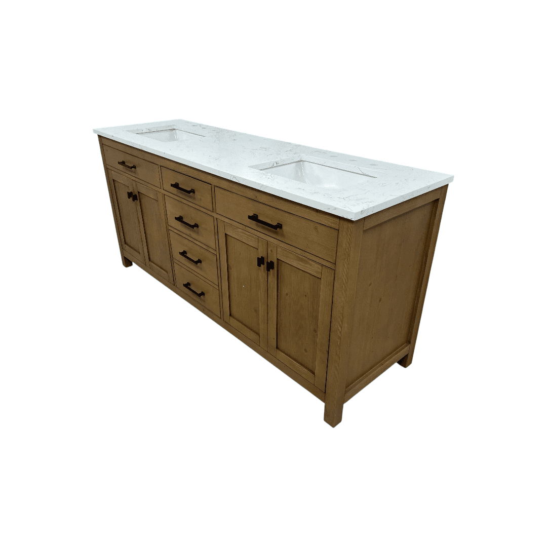 Breakwater Bay Ajiya 72" Double Bathroom Vanity Set - Thumbnail 6