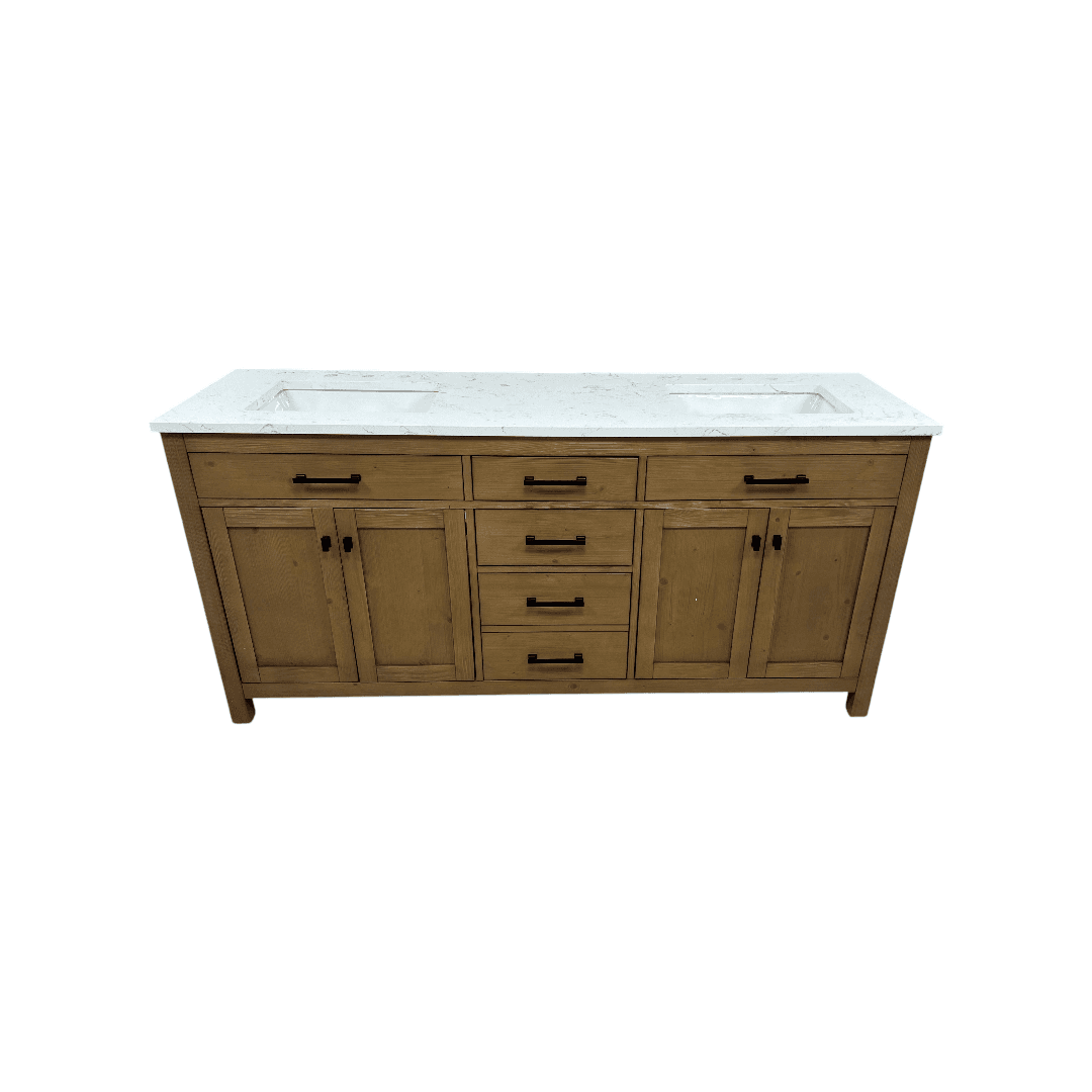 Breakwater Bay Ajiya 72" Double Bathroom Vanity Set - Thumbnail 2