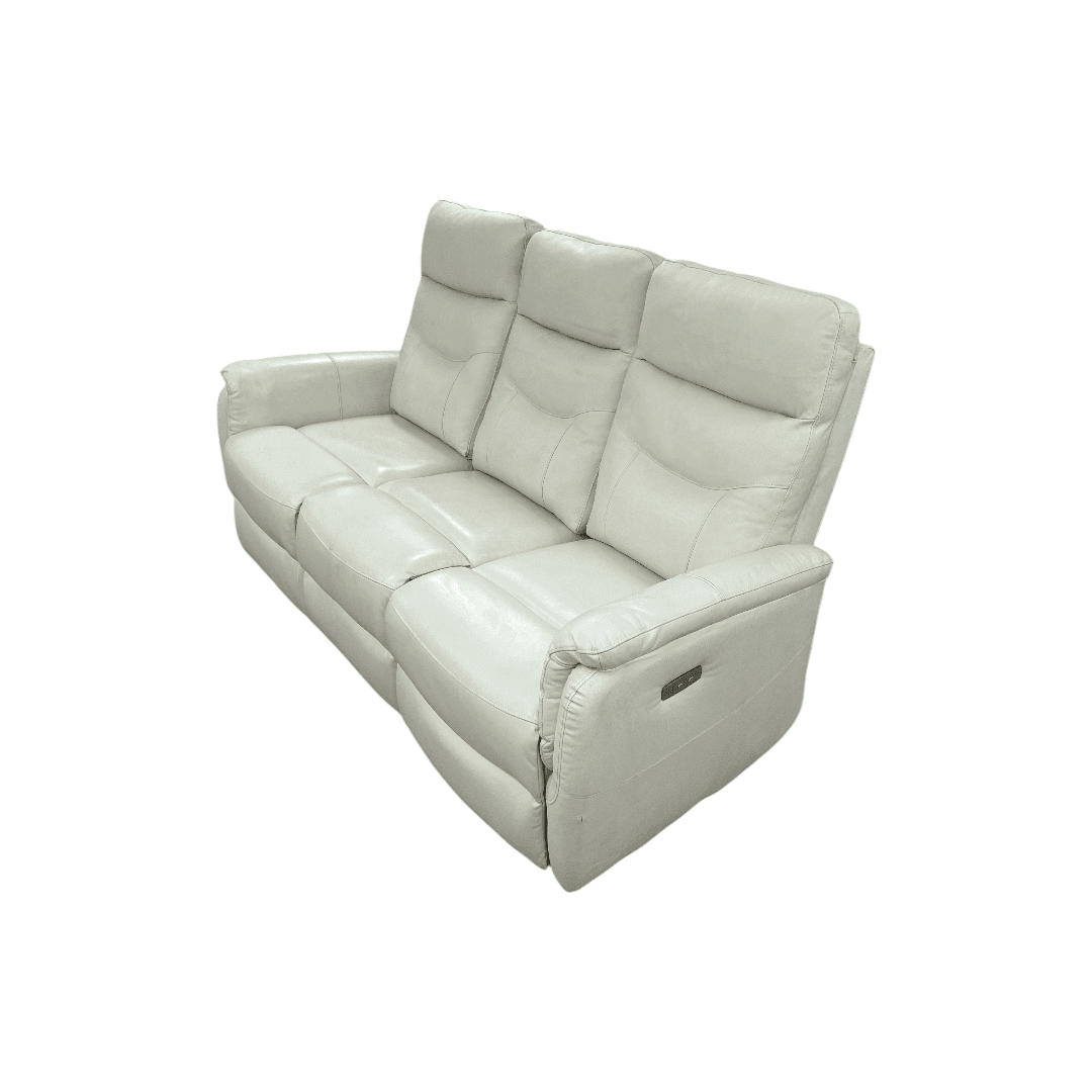 Latitude Run Viradis Genuine Leather Zero Clearance Recliner Power Reclining Sofa With USB Port, Modern 3 Seater Recliner Couch - Thumbnail 16