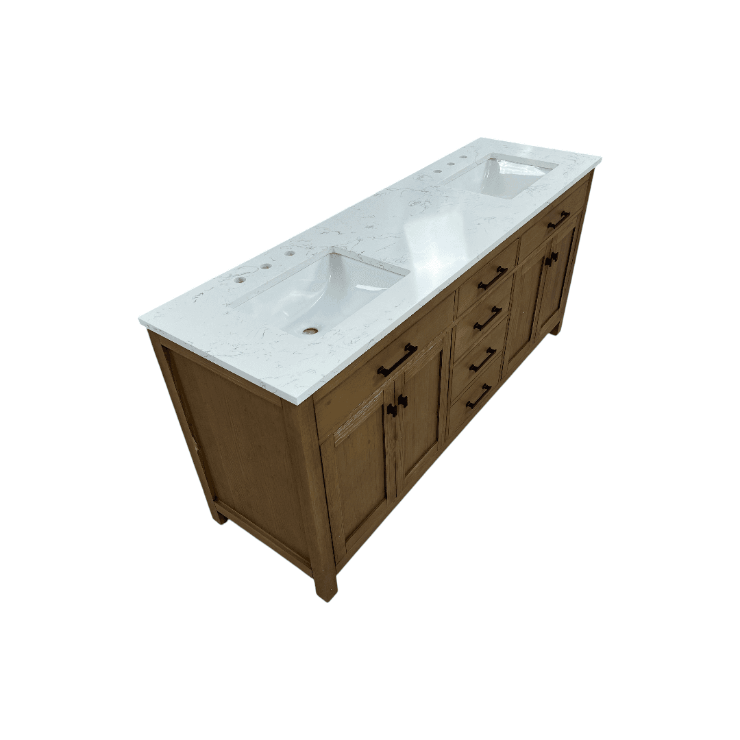 Breakwater Bay Ajiya 72" Double Bathroom Vanity Set - Thumbnail 8
