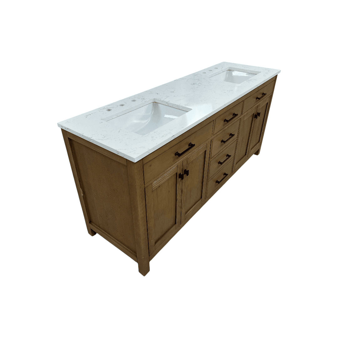 Breakwater Bay Ajiya 72" Double Bathroom Vanity Set - Thumbnail 9