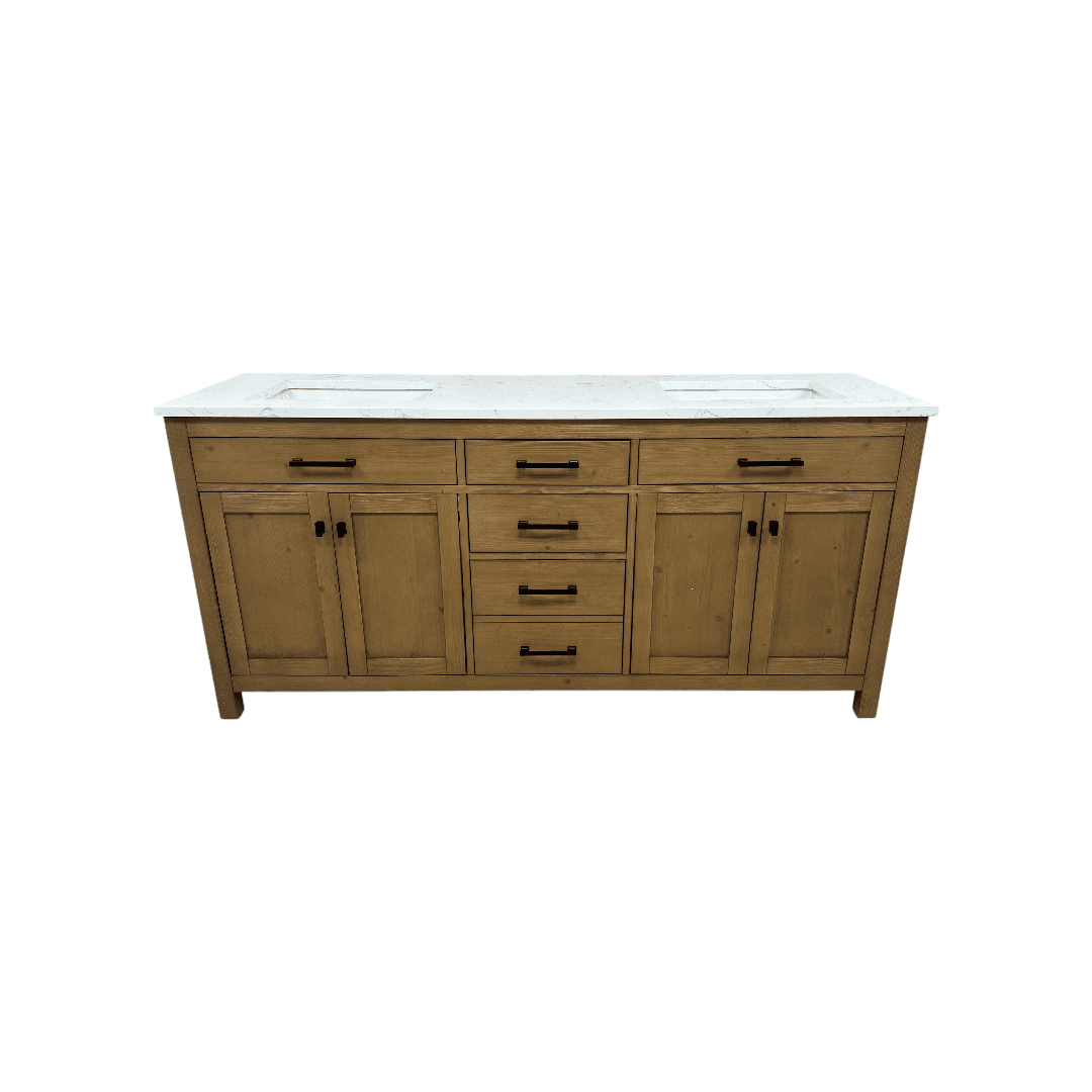 Breakwater Bay Ajiya 72" Double Bathroom Vanity Set - Thumbnail 4