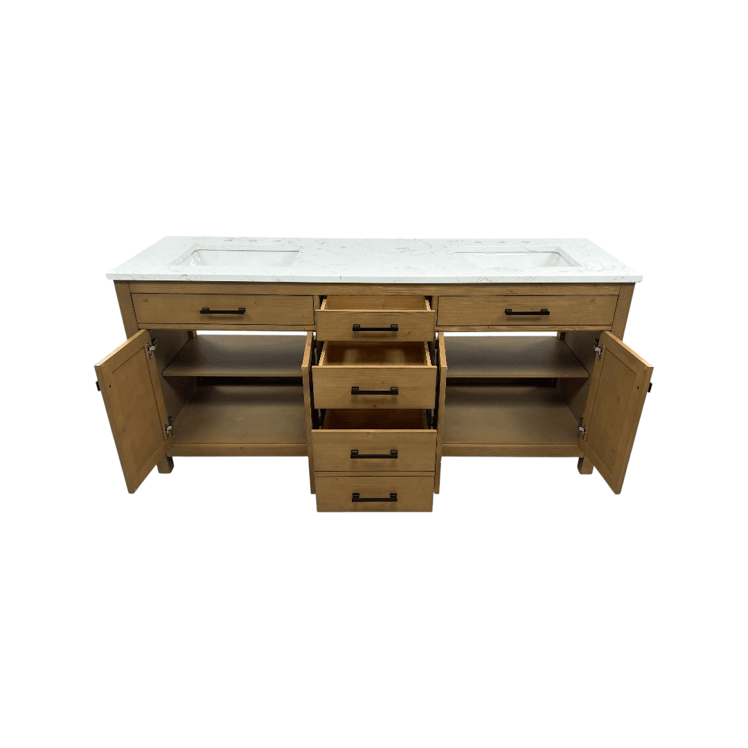 Breakwater Bay Ajiya 72" Double Bathroom Vanity Set - Thumbnail 22