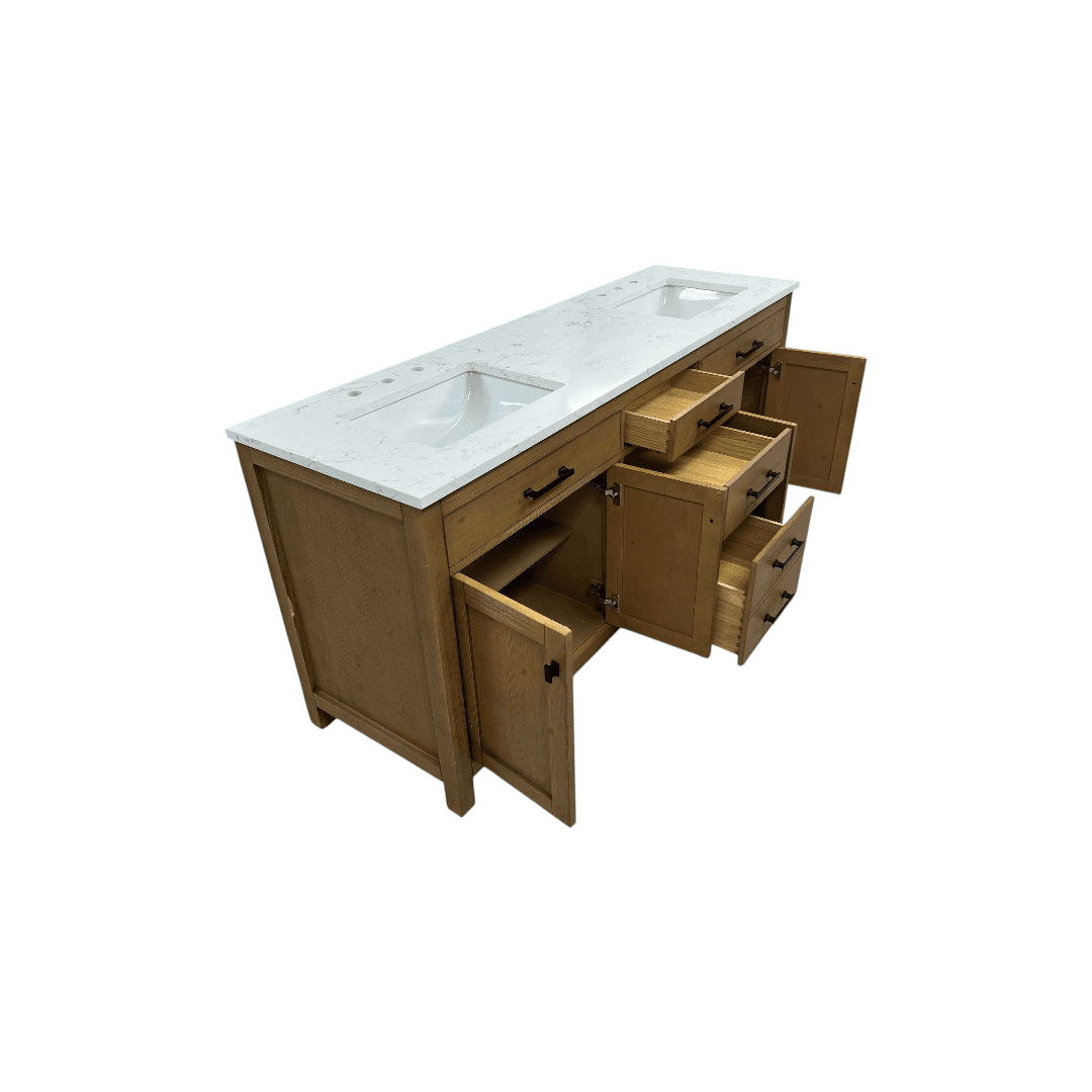 Breakwater Bay Ajiya 72" Double Bathroom Vanity Set - Thumbnail 26