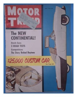 Motor Trend May 1955 Custom Car; Stock Cars; Competition Magazine - Image 1