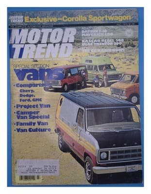 Motor Trend July 1976 Vans Special Section Car Magazine - Image 1