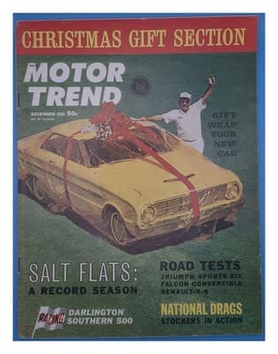 Motor Trend December 1962 Christmas Gift Section; Salt Flats; Road Tests - Image 1
