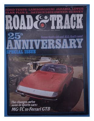 Road & Track June 1972 25th Anniversary Special Issue Magazine - Image 1
