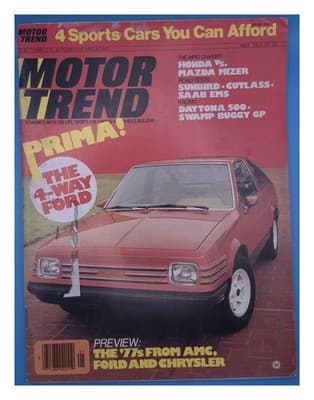 Motor Trend May 1976 PRIMA! The 4-Way FORD Magazine - Image 1