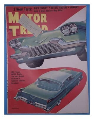 Motor Trend April 1955 Cadillac Eldorado Brougham Car Magazine - Image 1