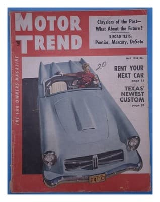 Motor Trend May 1954 Chryslers of the Past Car Magazine - Image 1