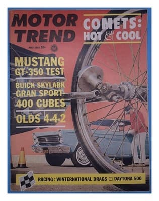 MOTOR TREND May 1965 Mustang Car Magazine - Image 1